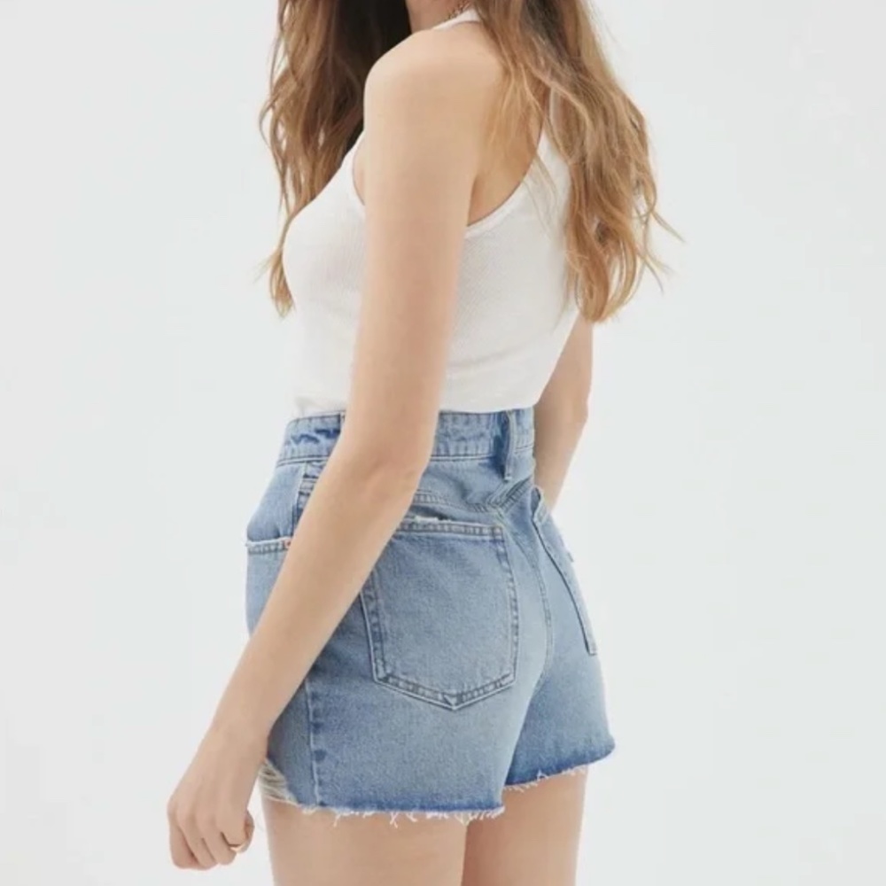 BDG Urban Outfitters Women's High-Waisted Summer Cutoff Blue Denim Shorts - Picture 2 of 8